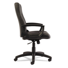 Load image into Gallery viewer, Alera,YR Series Executive High-Back Swivel/Tilt Bonded Leather Chair, Supports 275 lb, 17.71" to 21.65" Seat Height, Black
