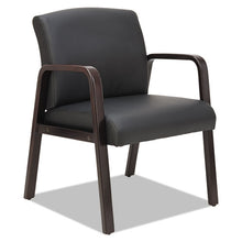 Load image into Gallery viewer, Alera,Reception Lounge WL Series Guest Chair, 24.21" x 24.8" x 32.67", Black Seat/Back, Espresso Base
