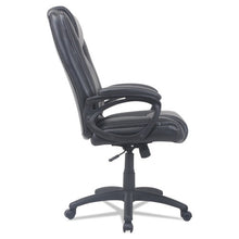Load image into Gallery viewer, Alera,CC Series, Executive High Back Leather Chair, Supports Up to 275 lb, 20.28" to 23.9" Seat Height, Black
