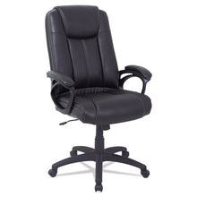Load image into Gallery viewer, Alera,CC Series, Executive High Back Leather Chair, Supports Up to 275 lb, 20.28" to 23.9" Seat Height, Black
