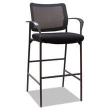 Load image into Gallery viewer, Alera, IV Series Guest Stool, Mesh Back, Fabric Seat, 25.19" x 23.81" x 45.66", Black, 2/Carton
