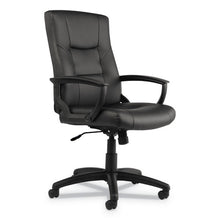 Load image into Gallery viewer, Alera,YR Series Executive High-Back Swivel/Tilt Bonded Leather Chair, Supports 275 lb, 17.71" to 21.65" Seat Height, Black
